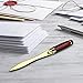 Acootruing Letter Opener, Envelope Slitter Letter Openers Metal Letter Opening Knife for Envelope, Package, Paper Cut, Safe Gold 21x1.5CM