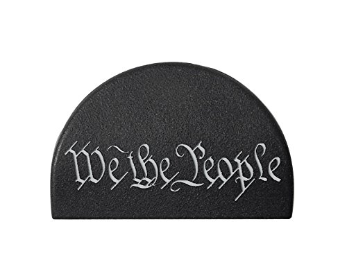 NDZ Performance Jentra JP-1 Grip Slug Plug for Glock 17 19 20 21 22 23 24 31 32 34 35 37 38 GEN 1-3 Custom Engraved - We The People One Line Script - Gray Paint Fill