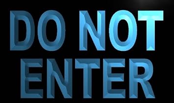 ADVPRO Do Not Enter LED Sign Neon Light Sign Display m808-bc