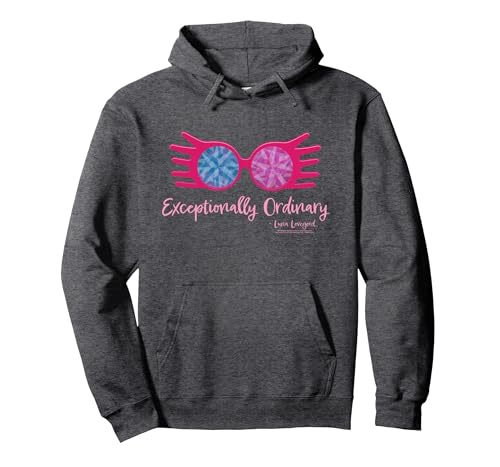 Image of Harry Potter Luna Lovegood Different Quote Pullover Hoodie, Adult Unisex, Dark Heather Grey, Small
