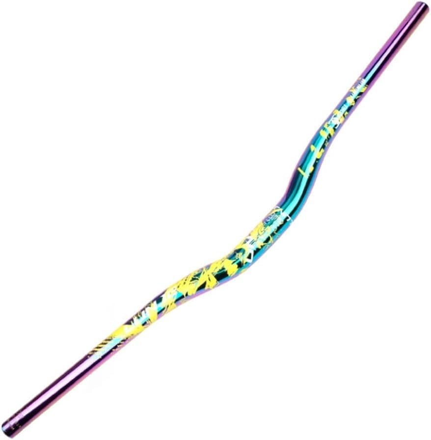 NAKEAH Guidon VTT Jaune éblouissant vélo 780mm Guidon de Descente allongé en Aluminium 30mm Guidon VTT