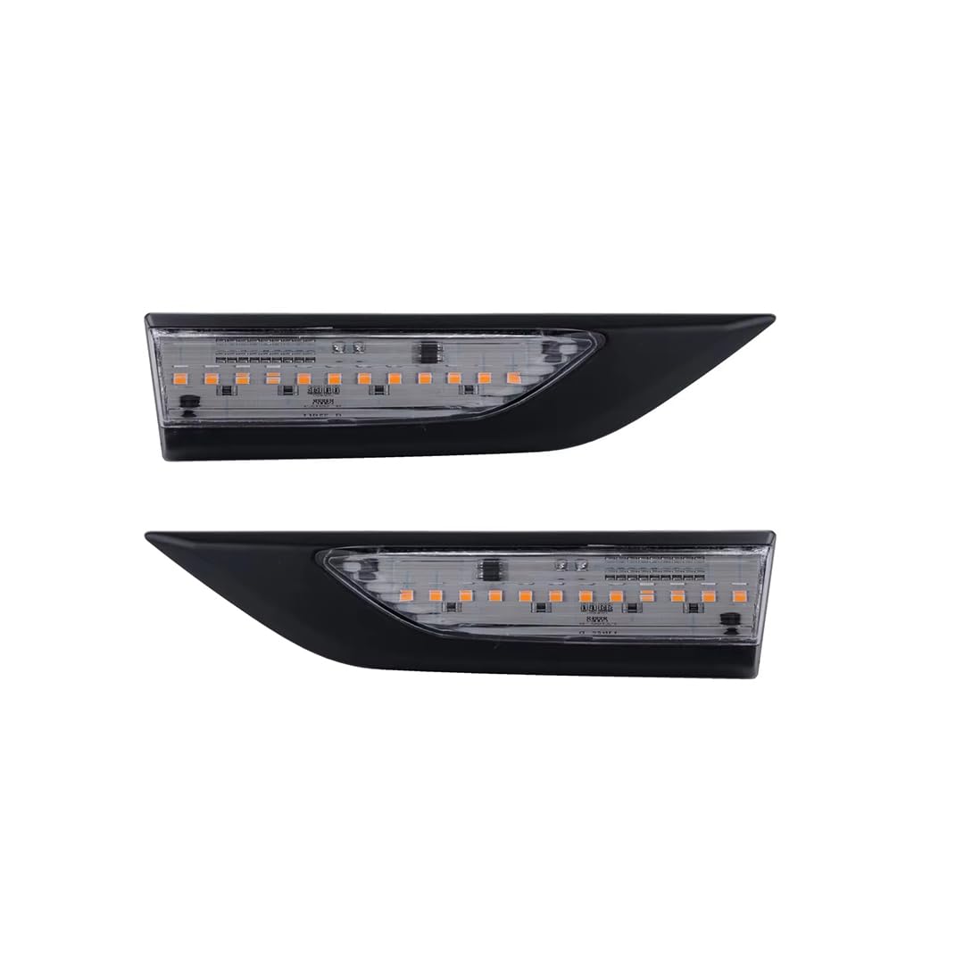 Rufutle Side Marker Lights for VW Caddy 4 MK IV 2015-2020, 2pcs Amber Side Marker Indicator Repeater Turn Signal Light Clear Lens