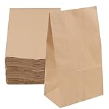 Grand volume : nos sacs alimentaires en papier sont légers et opaques pour aider à protéger l'intimité. Le sac est fourni à plat, mais il est facile de pousser la base pour former le fond plat. Lorsqu'il est complètement ouvert, il mesure 18 x 11 x 32 cm / 7,08 x 4,33 x 12,59 pouces