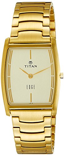titan edge watch gold