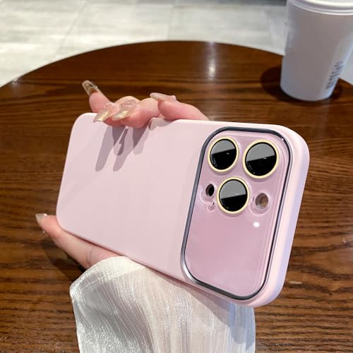 Coque de luxe en silicone pour iPhone 11 couleur douce rose macaron