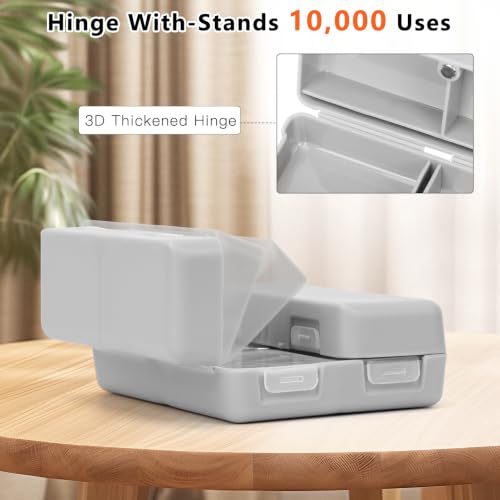 Image of FYY Travel Pill Organizer, Small Pill Box Medicine Case-2pcs Grey