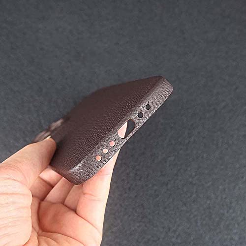 Coque arrière cuir Apple iPhone 12 Pro Max gris litchi - 6