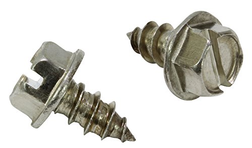 #14 X 3/4" Stainless Slotted Hex Washer Head Screw, (25 pc), 18-8 (304)