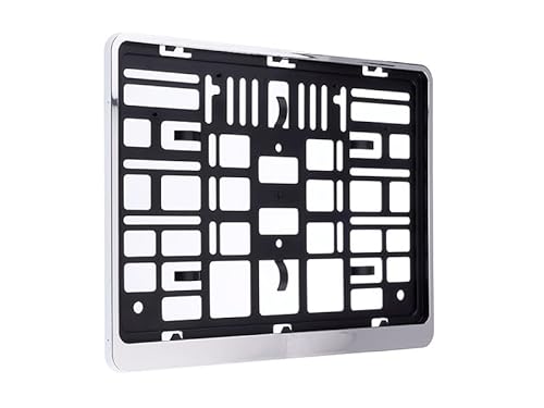 Carmotion Cornice Targa 305 x 214 mm, a Due Linee, Cromo