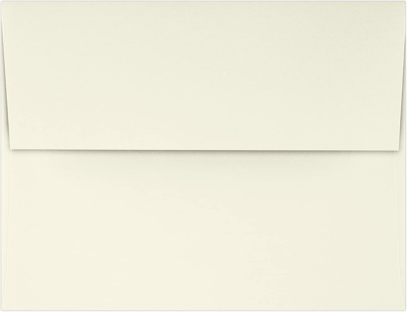 LUXPaper A2 Classic Linen Invitation Envelopes | 4 3/8" x 5 3/4" | Natural White | 70lb. Text | 50 Qty