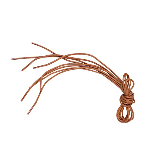 VALICLUD 10 Par Läderskor Och Snören Vaxade Skosnören Tunna Skosnören Runda Skotillbehör Snöre