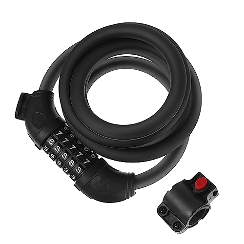 BESPORTBLE Bike Chain Lock Security Cable Lock 5- Resettable Code for Bike Accessories