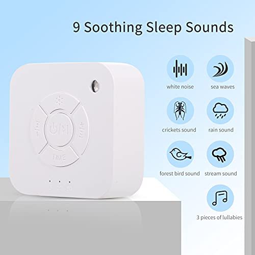Sleep Helper, Portable 9 Sound Light Sleep Machine White Noise Machine Viagem Máquina de som para do