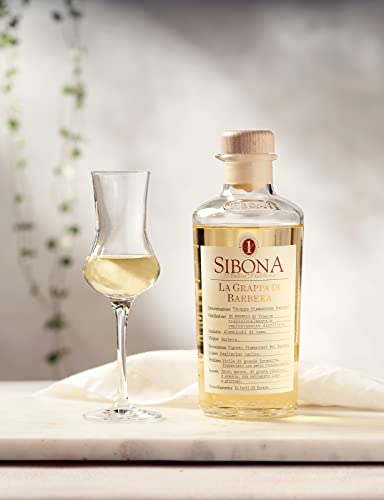 Nº1 SIBONA Grappa di Barbera 40% vol. (1 x 0,5l) – Aromatischer, reifer Grappa aus Italien