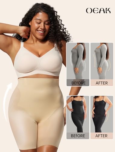 OEAK Womens Shapewear Tummy Control High Waisted Body Shaper Panties Underwear Seamless Shorts & Briefs Girdle Shapewear4