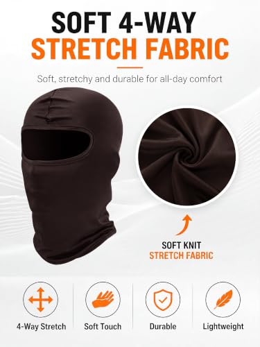 Image of SATINIOR 6 Pcs Ski Mask Cover Balaclava Full Face Mask Summer Face Cover UV Windproof Balaclava for Men Women Outdoor Sports