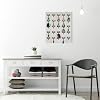 Portachiavi Da Parete In Legno 16 Ganci Con Portaetichette – Organizer Shabby Chic 47x35x4 Cm Per Ingressi E Locali