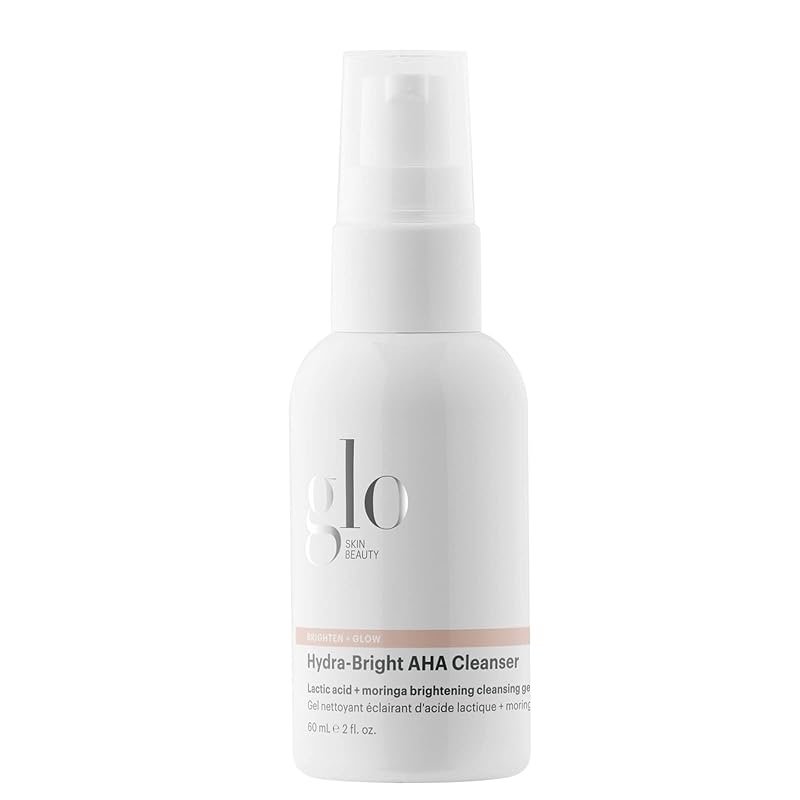 Glo Skin Beauty Hydra-Bright AHA limpador facial com ácido láctico, 57 g