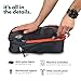 Compression Packing Cubes 6 Piece Set for Travel - Lightweight, Durable Clothes Organizer for Carry-On Luggage and Backpacks by TRIPPED Travel Gear (Grey and Orange)