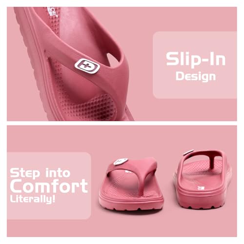 Image of Flip Flops for Women | Lightweight Thong Slippers with Soft EVA Sole | Anti-Slip Everyday Wear Sandals for Home & Outdoor
