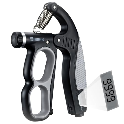 Adjustable Hand Grip Strengthener with Counter