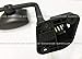 Door Mirror with Arm Black & 2 Feet Fiberglass Antenna 500 Watt CB 27 MHz Radio & Antenna Mount with Connector - Passenger Side (Fits International DuraStar ProStar 4300)