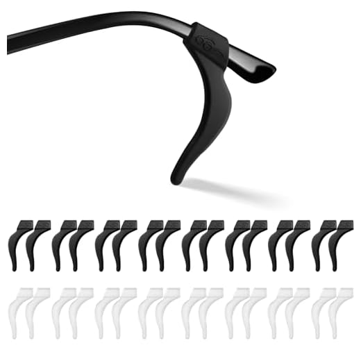 Qufiiry 16 Paar Brille Antirutsch, Universal-Ohrbügel-Haken, Brillenbügel Überzug Ohr, Gummi Rutschstopp Brillenhalter für Brillen, Sonnenbrillen, Lesebrille