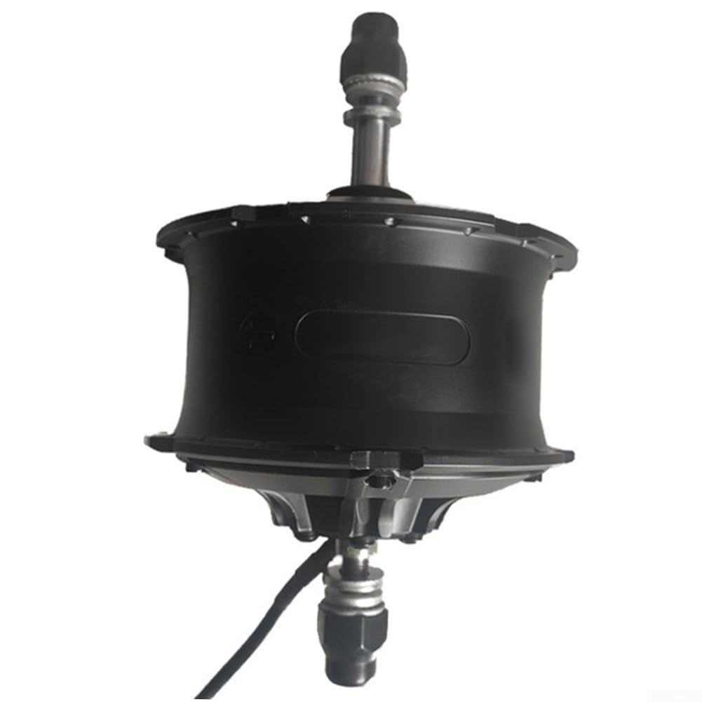 Moteur de moyeu de vélo sans balais 48 V 750 W avec couple élevé ≥ 75 Nm, entraînement arrière pour fourche de 175 mm/190 mm, compatible 6-9 vitesses, noir (largeur d'installation 175 mm)