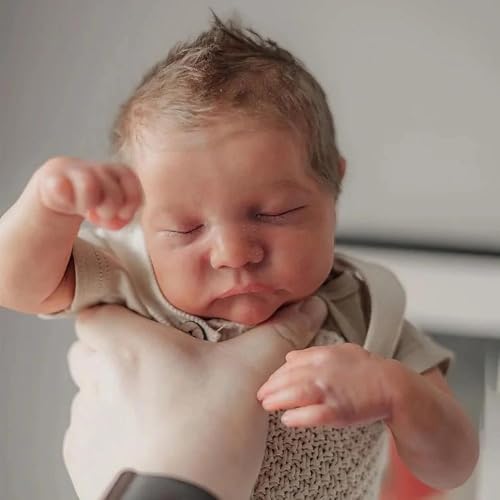 Muñeco Reborn Realista Vinilo 19 Pulgadas Niño miniatura 1