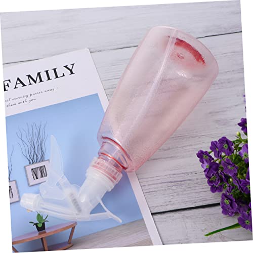 Botella pulverizadora rosa con gatillo ergonómico de plástico recargable 2