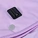 Heated Neck Shoulder Wrap Skin Friendly Electric Heating Pad Comfortable for Neck Shoulders 3 Timer Setting (Purple)