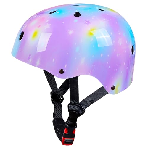 MHJY Casque Velo Enfant Casque Protection Trotinette Filles et Garçons pour Roller Scooter...