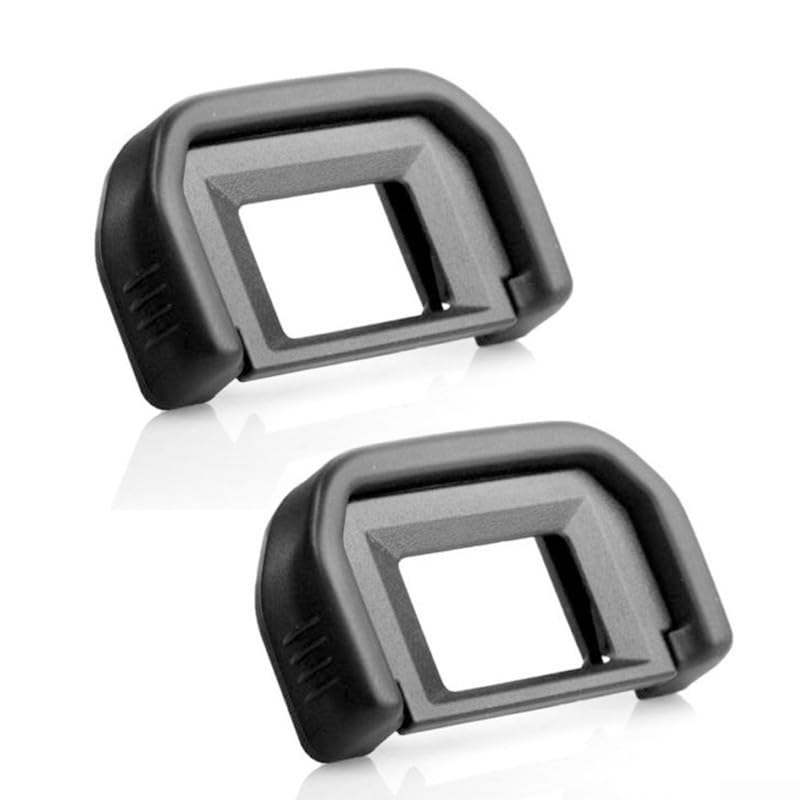 Juego de dos oculares de cámara DSLR para modelos Eos, protege el visor de la suciedad y bloquea la luz no deseada