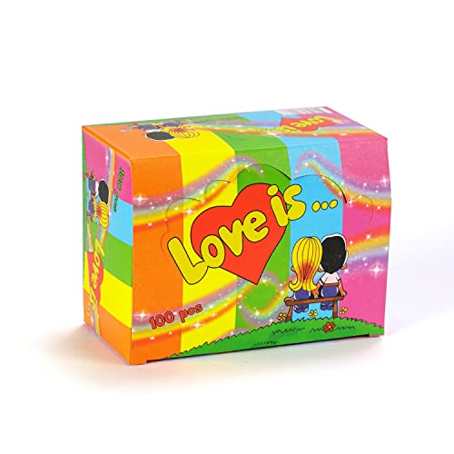 Love is Chewing Bubble Gum - Assorted All 5 Flavors - 100pcs Box