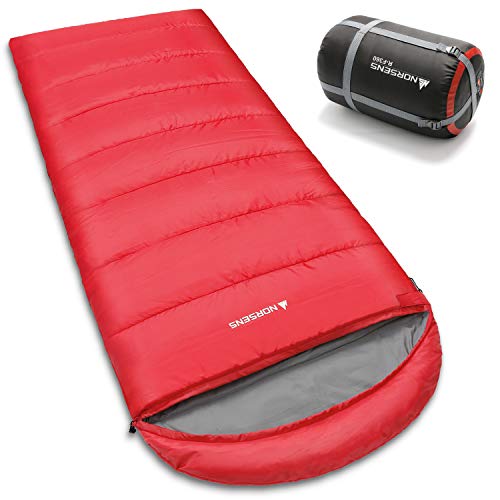 Saco de dormir NORSENS para acampamento – Saco de dormir leve e compacto para adultos, crianças – 3