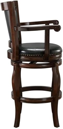 Miniatura 8 de Boraam Augusta - Silla alta giratoria de altura Capuccino,marrón (Brown/Cherry),Cereza,Negro -,https://www.amazon.com/dp/undefined