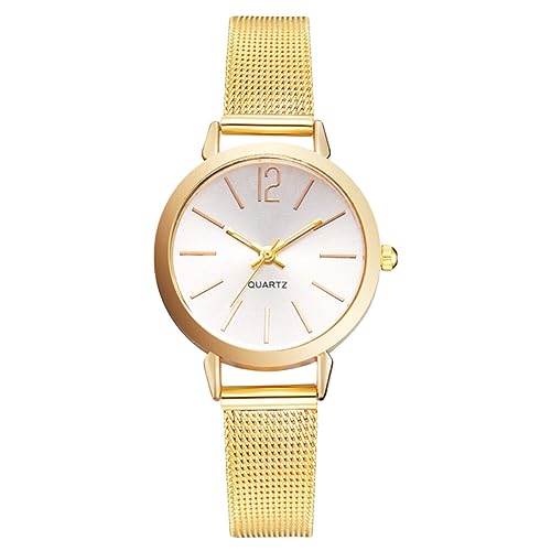 Hemobllo Relojes De Mujer Dorados Baratos Reloj de para Mujer Reloj de de con Banda de Fácil de...