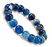 Antiquity Sian Art Chinese Agate Multicoloured Jade Bead Stretch Enthralling Bracelet Bangle (azure)