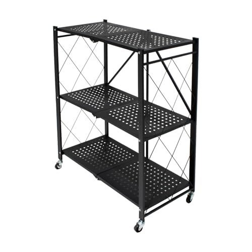 La Mejor Lista de Mundo In Muebles para comprar hoy. 42 MUNDO IN MUEBLES Estante Plegable Tartu 1683 Bajo | Estantería de 3 Niveles Plegable | Estructura Metálica | Gran Capacidad de Almacenamiento | Diseño Compacto y Versátil para...