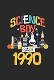  Science Boy Since 1990: Blank Lined Notebook – Journal For Scientist And Student Lab