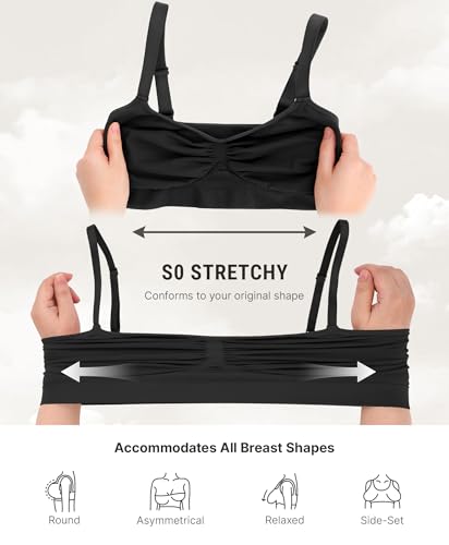 Image of FeelinGirl Bralettes for Women with Support Comfortable Bras No Underwire Seamless Everyday Bras