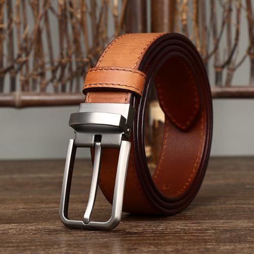 Ceinture en cuir pleine fleur vintage, idéale pour sublimer vos jeans au quotidien - 4