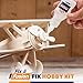 FIX & FUSION Ca Super Glue (1.77 Oz) with Activator Spray (6.76 Fl Oz) Set, Fast Adhesive/Cyanoacrylate Glue & Instant Activator for Woodworking, Plastic, Rubber, Granite, DIY & Industrial, (1 Pack)