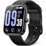 スマートウォッチ【2026新登場・性能進化モデル】iPhone対応 アンドロイド対応 Bluetooth通話機能付き 1.83インチ大画面 SMS/Line通知 Smart Watch 活動量計 腕時計 薄型軽量 ベルト交換可能 スポーツウォッチ 多種類の運動モード 300+種類文字盤 IP68生活防水 メッセージ通知 天気予報 音楽再生 多機能スマートウォッチ レディース メンズ