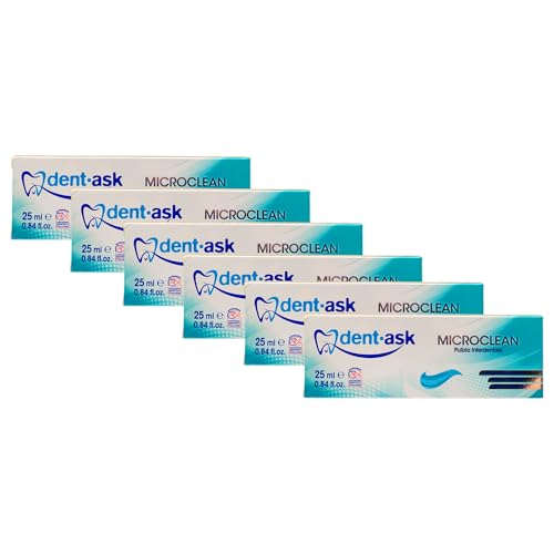 Dentifricio MICROCLEAN Pulizia Interdentale. Con Microgranuli Pulenti, Formula Pro-Smalto, Effetto Anti-Placca 25ml (6 Unità)