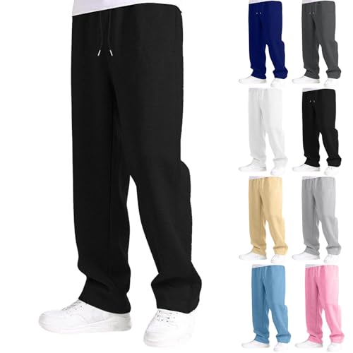 Sweatpants for Boys Casual Baggy Wide Leg Teens Boy Joggers Athletic Workout Sweat Pants Kids Clothes