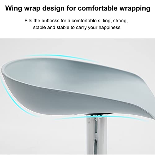 Tabouret de bar gris réglable et chaise de cuisine ergonomique - 7