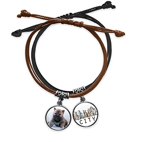 Bracelet chaîne de main petit chien en cuir le cadeau idéal pour maîtres passionnés