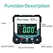 Sanliang Digital Level Angle Gauge Meter Magnetic Electronic Level Angle Finder Tool Protractor Inclinometer Woodworking Tools with Magnet for Construction, Woodworking and Machinery.