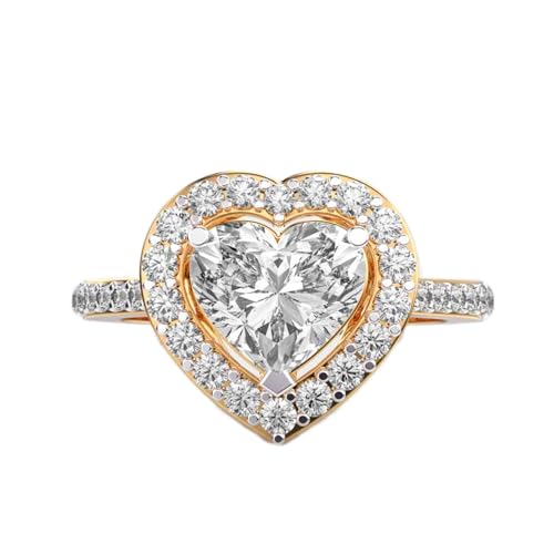 Bague halo en argent véritable et moissanite anti-ternissement durable